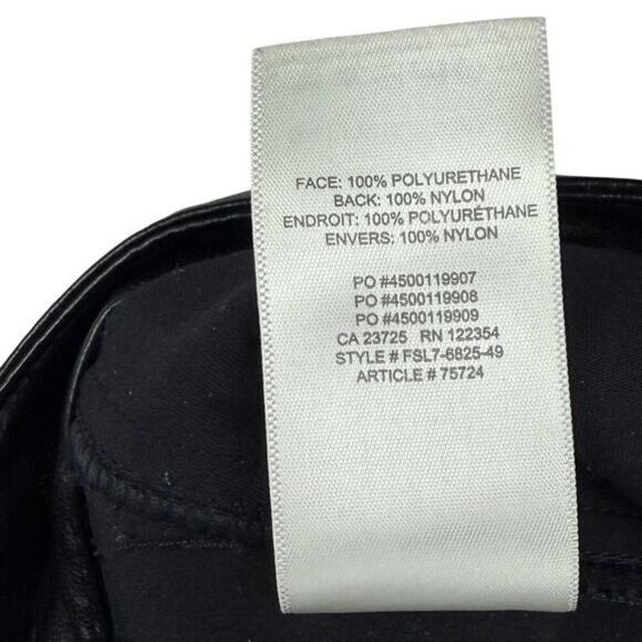 WILFRED FREE Aritzia Modern High-Rise Vegan Leather Black Cargo Pant Sz 00 - Picture 9 of 9